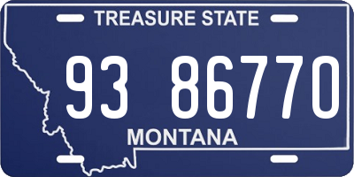 MT license plate 938677O