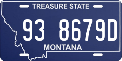 MT license plate 938679D