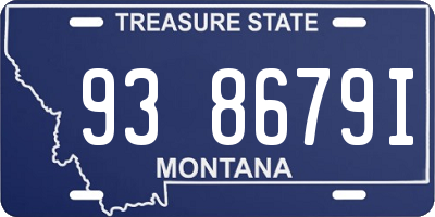MT license plate 938679I