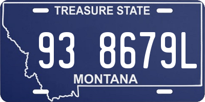 MT license plate 938679L