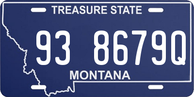MT license plate 938679Q
