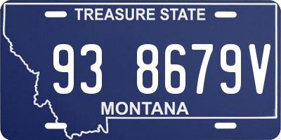 MT license plate 938679V