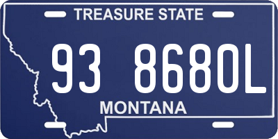MT license plate 938680L