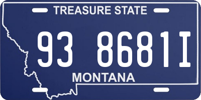 MT license plate 938681I