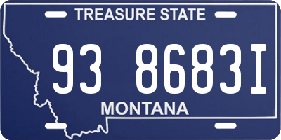 MT license plate 938683I