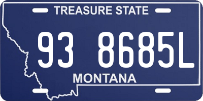 MT license plate 938685L