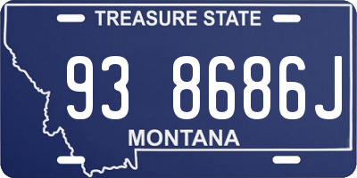 MT license plate 938686J