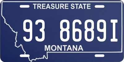 MT license plate 938689I