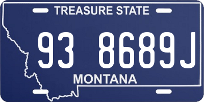 MT license plate 938689J