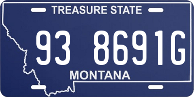 MT license plate 938691G