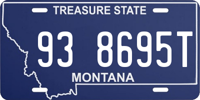MT license plate 938695T