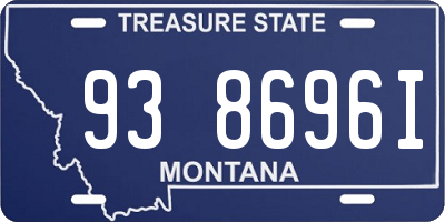 MT license plate 938696I