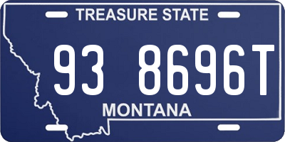 MT license plate 938696T