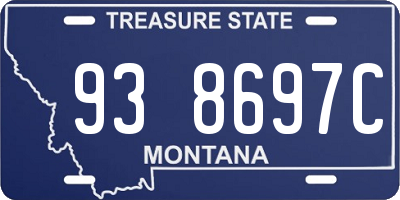 MT license plate 938697C