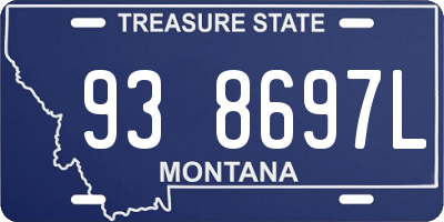 MT license plate 938697L