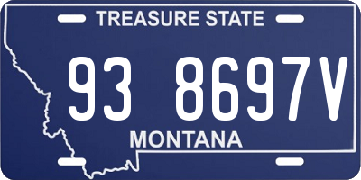 MT license plate 938697V