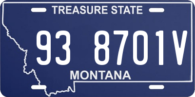 MT license plate 938701V