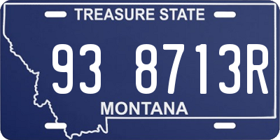 MT license plate 938713R