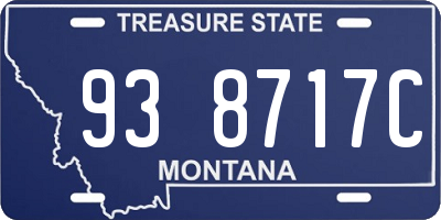 MT license plate 938717C