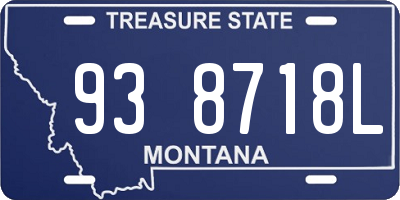 MT license plate 938718L