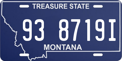 MT license plate 938719I