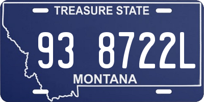 MT license plate 938722L