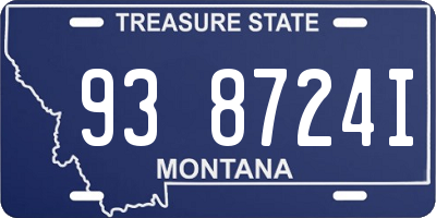 MT license plate 938724I