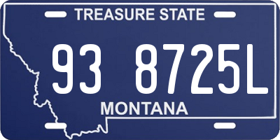 MT license plate 938725L