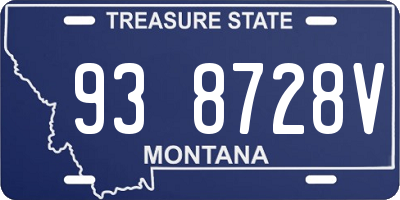 MT license plate 938728V