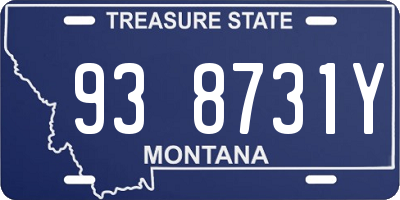 MT license plate 938731Y