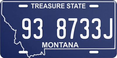 MT license plate 938733J