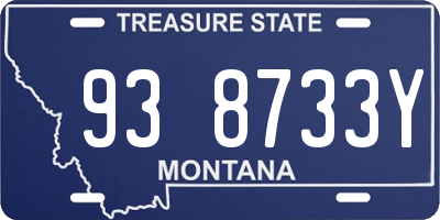 MT license plate 938733Y