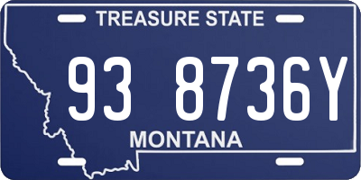 MT license plate 938736Y