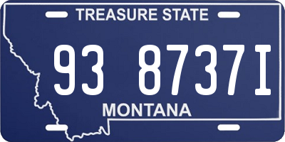 MT license plate 938737I