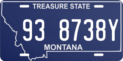 MT license plate 938738Y
