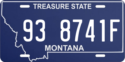 MT license plate 938741F
