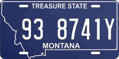 MT license plate 938741Y