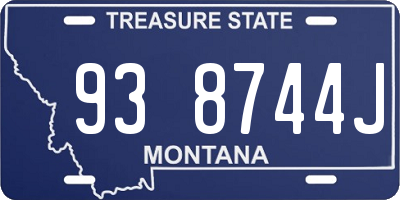 MT license plate 938744J