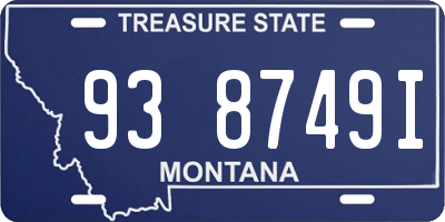 MT license plate 938749I