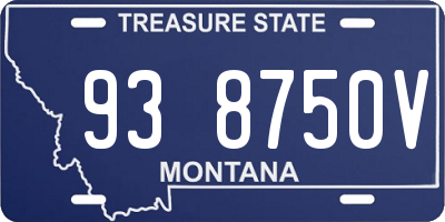 MT license plate 938750V