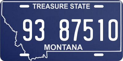 MT license plate 938751O
