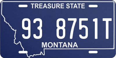 MT license plate 938751T