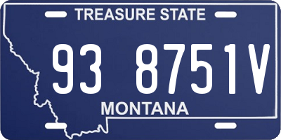 MT license plate 938751V