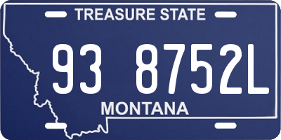 MT license plate 938752L
