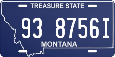 MT license plate 938756I