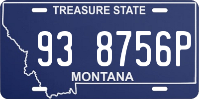 MT license plate 938756P