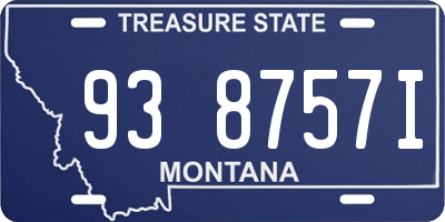 MT license plate 938757I