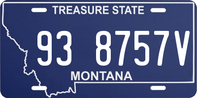 MT license plate 938757V