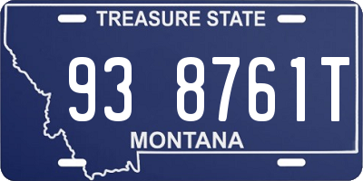 MT license plate 938761T