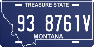 MT license plate 938761V